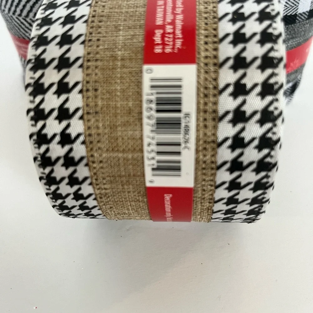 Holiday Christmas Crafter’s Ribbon 25ft Lot‎ Of 6 Contemporary Patterns Target